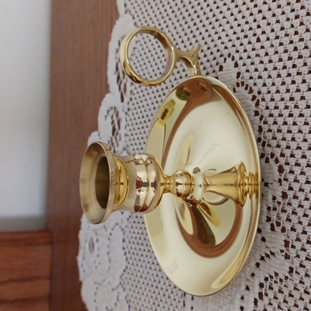 Set of 2 vintage brass chambersticks NIB 🎁